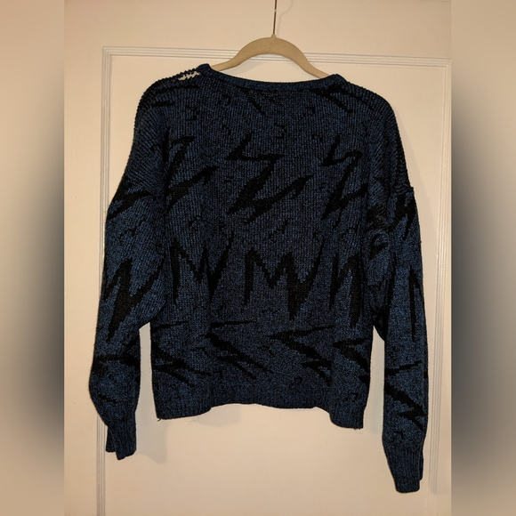 Blue Lightning Bolt Sweater - Picture 2 of 3